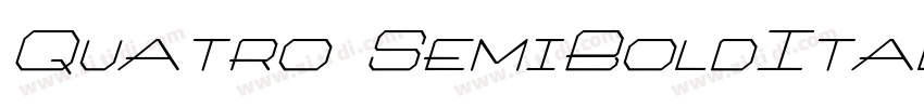 Quatro SemiBoldItali字体转换